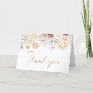 Baby in Bloom Florals Baby Shower Thank You Card