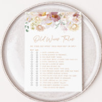 Baby in Bloom Florals Old Wives Tales Game
