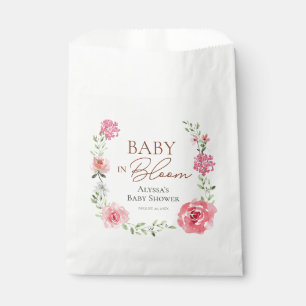 Baby In Bloom Flower Themed Custom Baby Shower Favour Bag