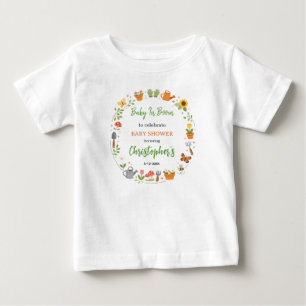 Baby in Bloom Garden Baby Shower Cute Floral T-Shirt