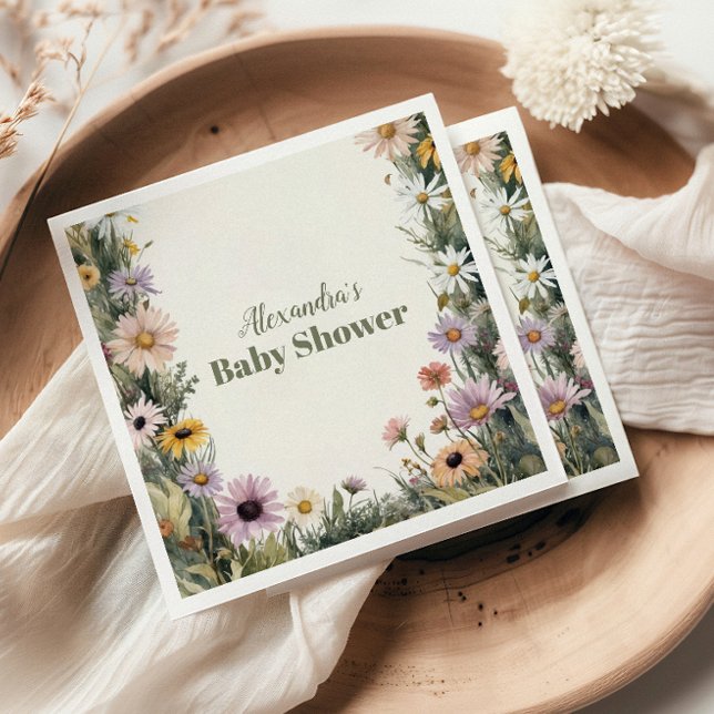 Baby in Bloom Garden  Napkin (Creator Uploaded)