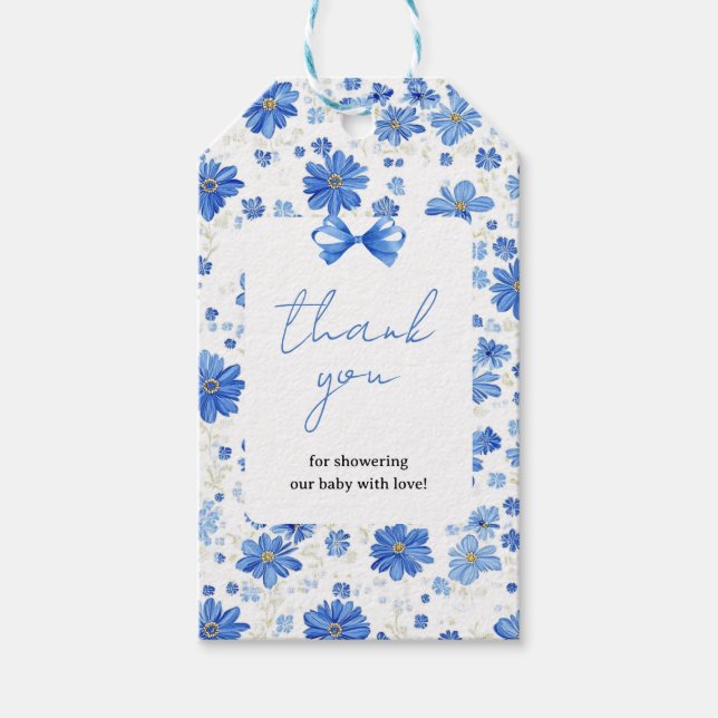 Baby in Bloom Gift Tags (Front)
