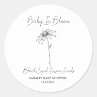 Baby In Bloom l Black eyed susan Seeds Baby Shower