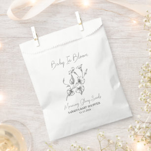 Baby In Bloom l Morning Glory Seeds Baby Shower Favour Bag