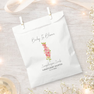 Baby In Bloom l Snapdragon Seeds Baby Shower Favour Bag