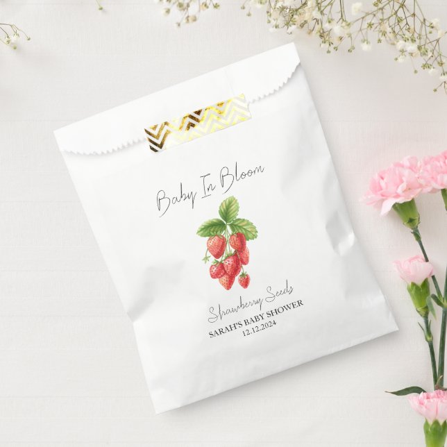 Baby In Bloom l Strawberry Seeds Baby Shower Favour Bag (Sealed)