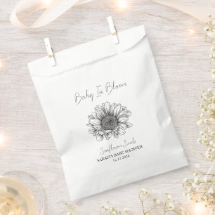 Baby In Bloom l Sunflower Seeds Baby Shower Favour Bag