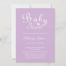 Baby in Bloom Modern Purple