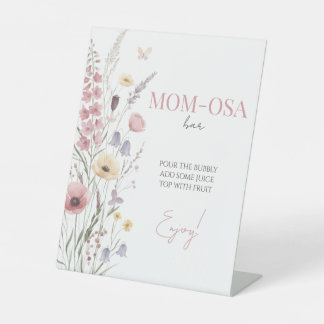 Baby in Bloom Momosa Wildflowers Sign