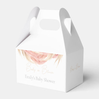 Baby in Bloom Pampas Grass Baby Shower Favor Box