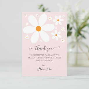 Baby in Bloom Pink Daisy Baby Shower Invitation