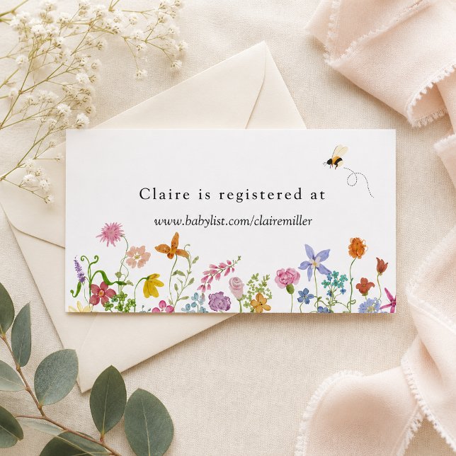 Baby in Bloom Registry Insert Card (Creator Uploaded)