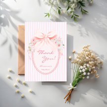 Baby in bloom retro preppy bow baby shower