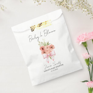 Baby In Bloom Ribbon l Zinnia Seeds Baby Shower Favour Bag