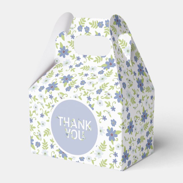 Baby in Bloom Shower Favor Box (Front Side)
