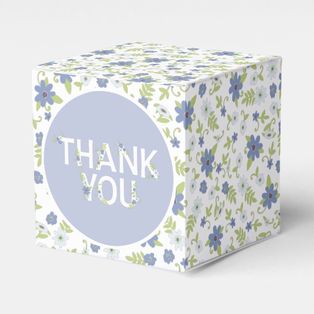 Baby in Bloom Shower Favor Box (Front Side)