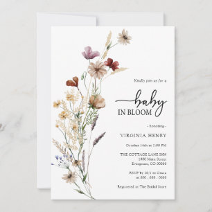 Baby In Bloom Shower Invitation