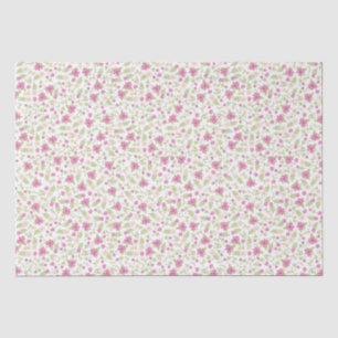 Baby in Bloom Shower Pink Vintage Flowers Girl Tissue Paper