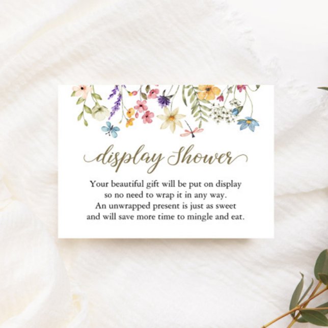 Baby in Bloom Unwrapped Baby shower Cartes cadeaux (Créateur téléchargé)