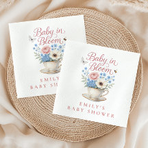 Baby In Bloom Vintage Floral Girl Baby Shower