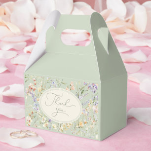 Baby in Bloom Wildflower Baby Shower  Favor Box
