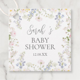 Baby in Bloom Wildflower Baby Shower Favour Tags
