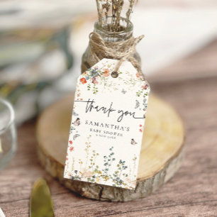 Baby in Bloom Wildflower Baby Shower Gift Tags