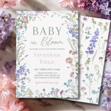Baby in Bloom Wildflower Baby Shower
