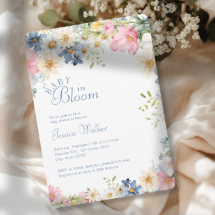 BABY IN BLOOM!  Wildflower, Baby Shower Invitation