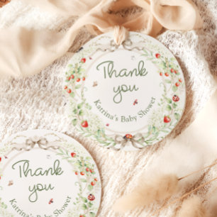 Baby in Bloom Wildflower Baby Shower Thank You Favour Tags