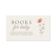 Baby in Bloom Wildflower Books for Baby Card