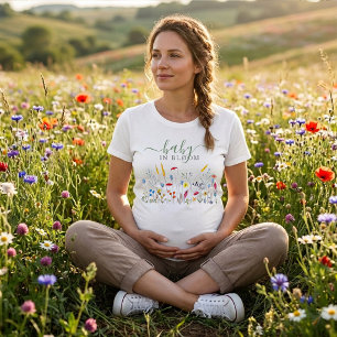 Baby in Bloom Wildflower Meadow Baby Shower T-Shirt