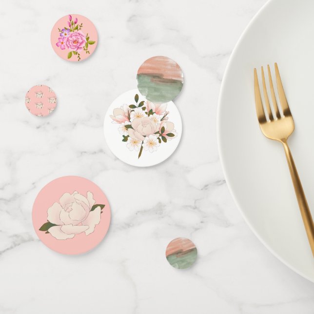 Baby in Bloom Wrapping Paper for Baby Shower Confetti (Group)