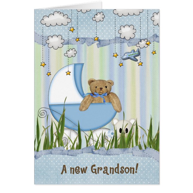 Baby in Buggy for New Grandson (Front)