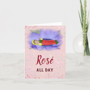 baby in flower holiday card