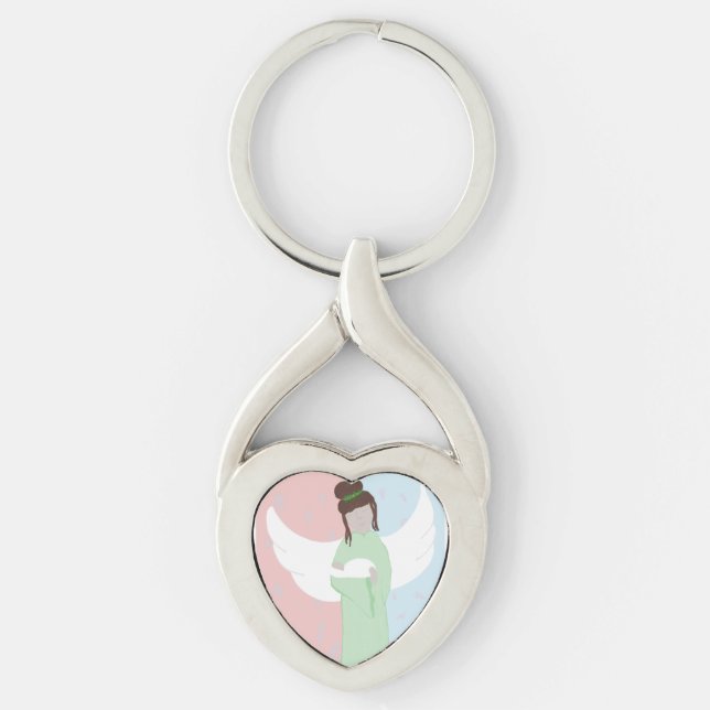 Baby In Heaven Keychain (Front)