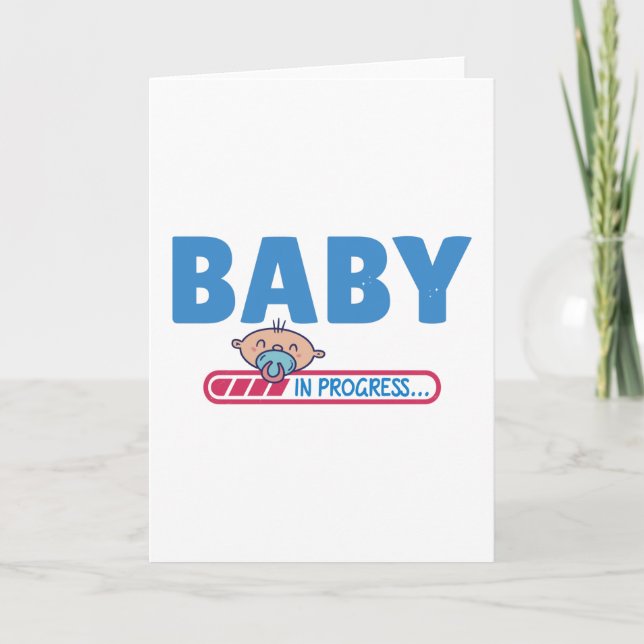 Baby in progress card (Front)
