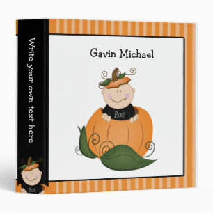Baby in Pumpkin Halloween / Autumn Binder