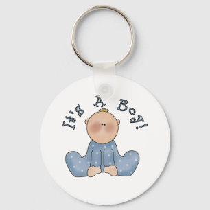 Baby in Sleeper It's a Boy Keychain
