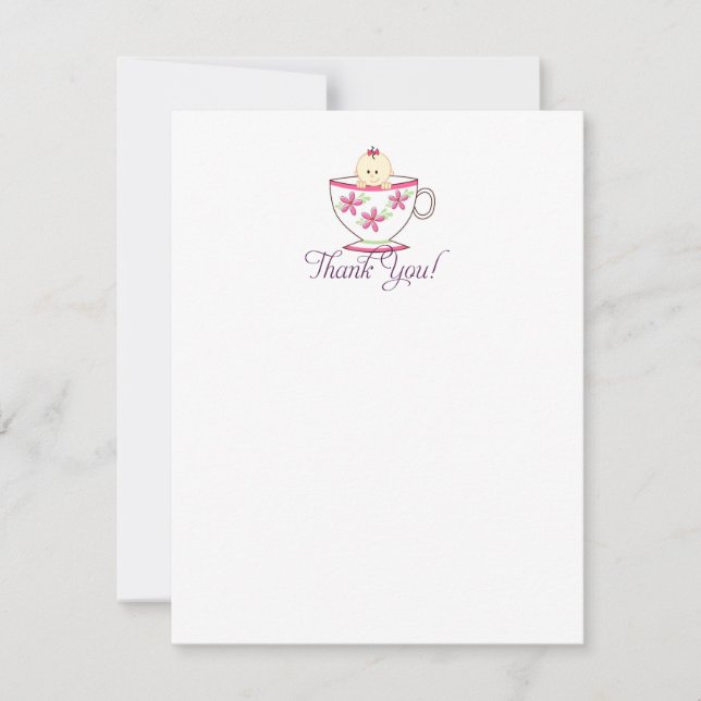 Baby in Tea Cup, Merci Cartes (Devant)