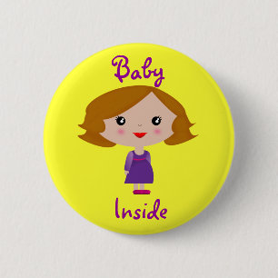 Baby Inside 2 Inch Round Button