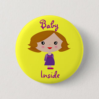 Baby Inside 2 Inch Round Button