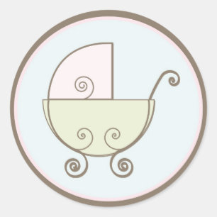 Baby Invitation or Favour Sticker