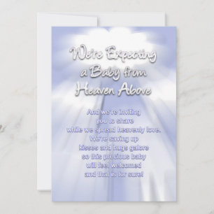Baby Invitations - Heavenly