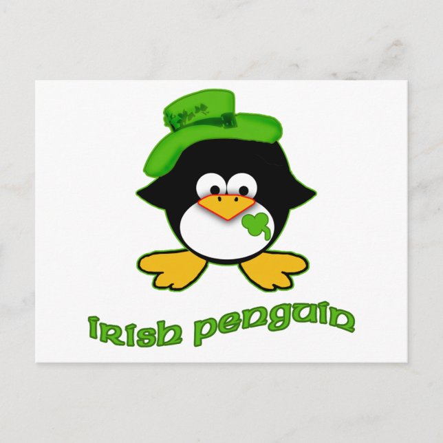 Baby Irish Penguin Postcard (Front)