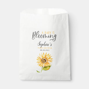Baby Is Blooming Sunflower Shower Favour Bag