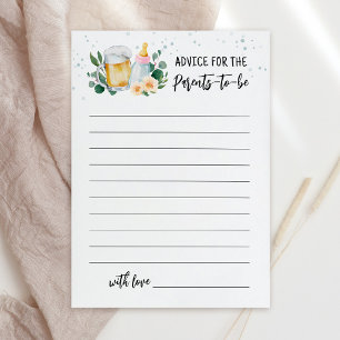 Baby Is Brewing Advice for parents to be Card Pink