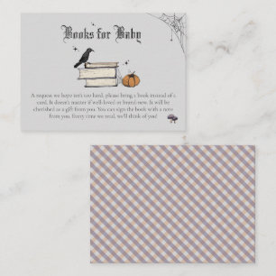 Baby is Brewing Books for Baby Grey Baby Shower Enclosure Card