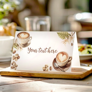 Baby is Brewing Coffee Baby Shower Food Tent Place Card