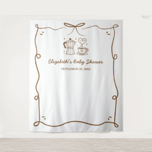 Baby Is Brewing Coffee Baby Shower Tapestry